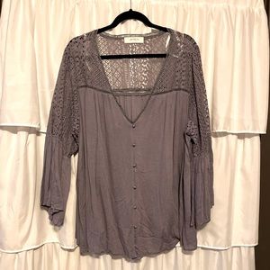 A Beautiful Soul Laced Bell Sleeved Blouse